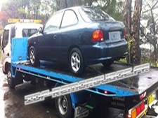 Remorquage auto sur la voie publique sur place